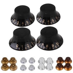 Perilla de control de tono de volumen transparente Top Hat para <span class=keywords><strong>guitarra</strong></span> eléctrica Agujero de 6mm de diámetro - Product Image 2