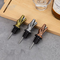 Dispensador de Alcohol Metálico con Diseño 3D de Animal, Vertedor Rápido de Cartón Personalizado, Boquilla Reutilizable para Botellas de Licor, Aireador de Vino