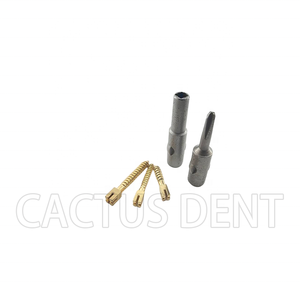 Tandheelkundige Implantaatmateriaal Wortelkanaalpennen Vergulde Tandpaalschroef/Tandheelkundig Verbruiksproduct Vergulde Gouden Schroefpalen - Product Image 2