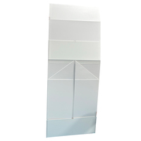 Boîte pliante magnétique rigide personnalisée de grande taille, en carton blanc mat, conçue pour robe de mariée, emballage cadeau en papier, matériaux recyclés, 2 mm