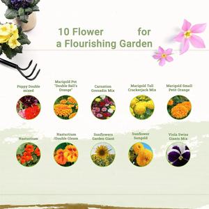 <span class=keywords><strong>Kit</strong></span> de démarrage de <span class=keywords><strong>graines</strong></span> biologiques avec 100 variétés pour plantes aromatiques, fleurs et potagers - Product Image 6