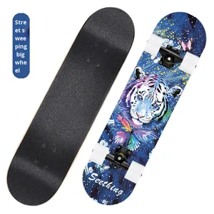 Planche à roulettes universelle JIAXIN en bois d'érable à double bascule pour adolescents, débutants et professionnels, idéale pour le <span class=keywords><strong>skate</strong></span> de rue - Fabriquée en Chine - Product Image 5