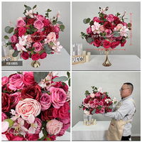 Usine de fleurs artificielles DKB, vente en gros de roses artificielles en soie, boules de fleurs d'hortensia, centres de table pour mariage