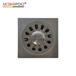 MCBKRPDIO - Desagüe de Piso Cuadrado Cromado para Baño, Acero Inoxidable, Antiolor, Desagüe de Piso para Cocina - Product Image 2