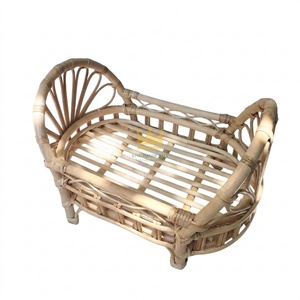 Cuna de Ratán Artesanal de Vietnam, Diseño Moderno para Niños de 0 a 3 Años, para Dormitorio, Uso Hospitalario y Accesorios de Fotografía - Product Image 2