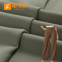 Tissu de costume sergé extensible double tissage, résistant aux plis, 280 g/m², mélange 74 % polyester, 20 % rayonne, 6 % élasthanne, vente en gros