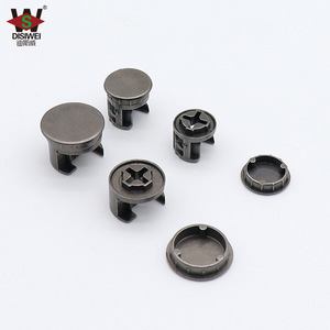 Disiwei Cap 3 en 1, charnière excentrique 12mm 15mm, noir mat, pour porte d'armoire - Product Image 1
