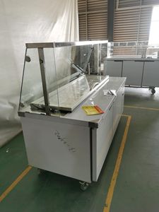 Mesa Refrigerada para Preparação de Pizza 110V 220V, Expositor de Salada, Refrigerador para Preparação de Sanduíches, Equipamento de Refrigeração Personalizado - Product Image 5