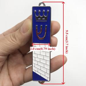 Caja de Mezuzah judía con pergamino Jerusalén pared <span class=keywords><strong>occidental</strong></span> Torah corona diseño Judaica Israel regalo 9,5 cm (3,7 pulgadas) - Product Image 6