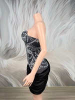 Robe de soirée transparente pour femmes avec strass, romantique, élégante, robe de bal de gala