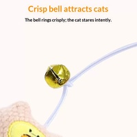 Vente en gros usine 2026 Jouets à mâcher pour chat en bois massif couleur naturelle 4 styles, pour un divertissement quotidien amusant avec le chat, avec jouet en peluche en forme de bâton