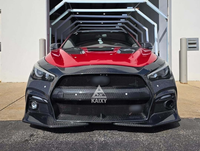 Pare-chocs avant en fibre de carbone style LB V2 pour Infiniti Q50 Q50S Q50L V37 Red Sport Luxury Upgrade Blitz Style Bodykit 2015-2023
