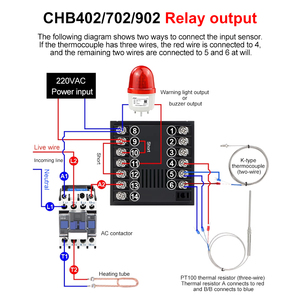 Chb702 chb902 220VAC trạng thái rắn relay đầu ra nhiệt thông minh kỹ thuật số Kane PID điều khiển nhiệt độ chb401 chb402 - Product Image 6