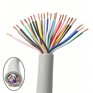 Câble de commande OEM 24 conducteurs 300V en cuivre nu isolé PVC, haute flexibilité, blindage tressé en feuille grise, pour extérieur - Product Image 3