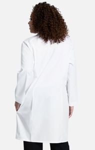 Blouse à manches courtes unisexe blanche Blouse médicale personnalisable pour médecins et infirmières Tissu tricoté Scrubs Utilisation hospitalière - Product Image 5