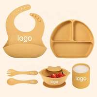Bol en silicone pour bébé avec base à ventouse, ensemble de vaisselle non toxique pour les repas de bébé