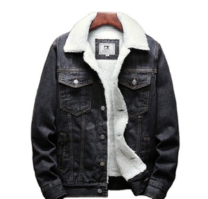 Men's Classic Button Front Rugged <strong>Sherpa</strong> Lined <strong>Denim</strong> Trucker <strong>Jackets</strong> - Product Image 1