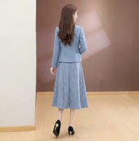 Ensemble deux pièces pour femme, style chinois moderne, Cheongsam avec boutons jacquard, grandes tailles, OEM, vente en gros, nouvelle collection
