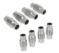 Entretoises de roulement pour patins à roulettes en aluminium usiné CNC LEITE avec option en acier inoxydable pour axe de 6 mm