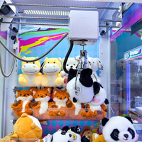 Machine à griffes de luxe à coins arrondis, électrique, à monnayeur, en bois et métal, pour centres de jeux d'amusement