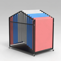 Support de rangement pour tapis de yoga, organiseur multifonctionnel pour salle de sport et maison, studio de yoga et de danse, étagère de tri et de rangement multi-niveaux, du sol au plafond