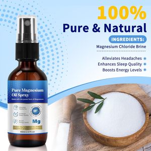 <span class=keywords><strong>Spray</strong></span> de aceite de magnesio de grado terapéutico de etiqueta privada para la relajación muscular calmante relajación corporal dormir mejor alivio del estrés - Product Image 6