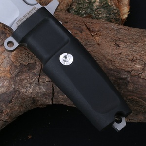 มีดพกพาอเนกประสงค์แบบปรับแต่งได้ ใบมีดสแตนเลส ด้ามจับทำจาก G10 ไม้ และยาง สำหรับใช้งานในอุตสาหกรรม ล่าสัตว์ EDC DIY OEM - Product Image 3