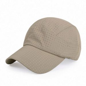 Men's Summer <b>Sunscreen</b> Baseball Cap Quick-Drying 100% Polyester Holes Breathable Design Running Caps - Product Image 1