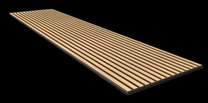 Panel acústico Akupanel de <span class=keywords><strong>roble</strong></span> <span class=keywords><strong>claro</strong></span> estándar europeo Hanghe con certificado EUDR, listón de <span class=keywords><strong>madera</strong></span> absorbente de sonido para diseño de interiores - Product Image 3
