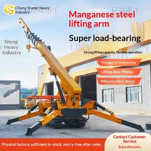 Grue araignée de 12 tonnes de type chenille, petite grue télescopique auto-propulsée à télécommande, grue mobile - Product Image 5