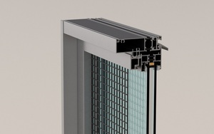 100T Narrow <b>Frame</b> Top Hung Aluminum Window with Insulated Glass for Home Ventilation 2.0mm thick aluminum <b>frame</b> matte black - Product Image 4