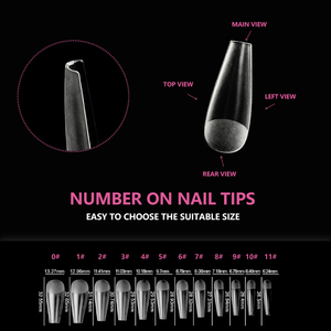 JIEYU PMMA/ABS Op Maat Gemaakte Nageldesigns Korte Half Matte Volledige Dekking Nageltrends Cadeau Franse Amandel Vrouwen Professionele Nagels Tip - Product Image 3