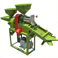 Moulin à riz commercial portable de haute qualité avec moteur 4KW, capacité de 300kg/h, broyeur de blé