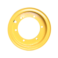 Velg Traktor Pertanian 6.50H-16 16 inci, Pelek Baja Berlapis Cat Kuning, Pelek Teknik, Ketebalan Cakram 8/10mm, Roda Pengganti