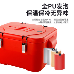 Food Warmer Set Travel <b>Ice</b> <b>Cooler</b> <b>Box</b> Stainless Steel Double Insulated Large Capacity Foldable Eco Friendly Storage Bucket - Product Image 4