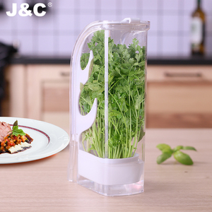 2022 Wholesales herb storage saver pod fresh herb keeper vegetable container best prepara herb saver keeper