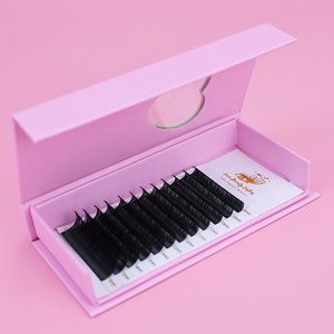 Logo privé Blooming Lash <span class=keywords><strong>Beauty</strong></span> Supplies Volume Lash Trays Matt Natural Black Easy Fanning Volume Extensions de <span class=keywords><strong>cils</strong></span> Faux <span class=keywords><strong>Cils</strong></span> - Product Image 1