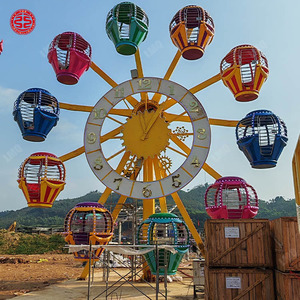Mini-roue panoramique de style européen pour enfants, idéale pour les petits parcs d'attractions extérieurs, à vendre - Product Image 4