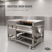 Aardappelwas- en schilmachine, wortelwasmachine, aardappelwasser en -schiller