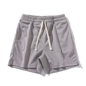 Logo Summer Sudadera informal para hombre Algodón puro Cintura elástica Bolsillo liso Pantalones cortos para correr - Product Image 3