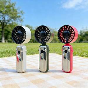 Ventilador Portátil de Cuello, Nuevo, Venta al Por Mayor, Alta Velocidad, Pantalla Digital, Motor sin Escobillas, Batería de Litio de 1800mAh, Alta Calidad - Product Image 1