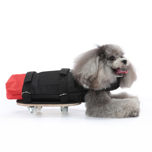 Planche à roulettes réglable pour animaux de compagnie avec <span class=keywords><strong>sac</strong></span> de transport protecteur pour chiens et chats paralysés, roues universelles silencieuses, aide à la mobilité - Product Image 6