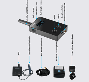 เครื่องตรวจวัดอุณหภูมิและความชื้นแบบ WiFi 4G GSM MQTT พร้อมเครื่องตรวจคุณภาพอากาศ หัววัดอุณหภูมิภายนอก แสดงผลแบบเรียลไทม์ บันทึกข้อมูล - Product Image 2