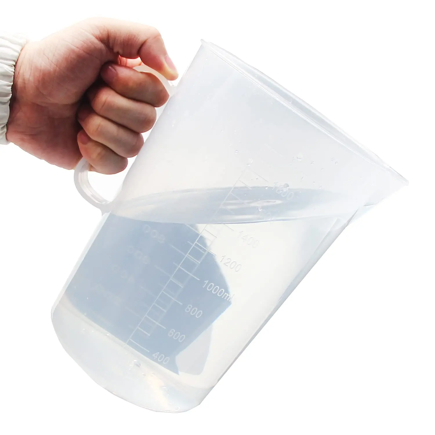 Прозрачная мерная чашка, оптовая продажа, пластиковая мерная чашка 1500 мл с пользовательским логотипом