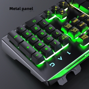 Lvkidron USB Có Dây 104 Keycaps Máy Tính Klavye RGB Đèn Nền Chơi Game Bàn Phím Với Điện Thoại Di Động Người Giữ Điện Thoại Cho PC Máy Tính - Product Image 4