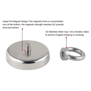 Offre Spéciale 650kg néodyme super fort tenant <span class=keywords><strong>aimant</strong></span> de pêche kit avec <span class=keywords><strong>grappin</strong></span> - Product Image 2