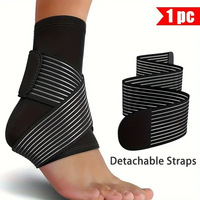 Attelle de cheville à sangle de compression réglable de taille unique pour le sport
