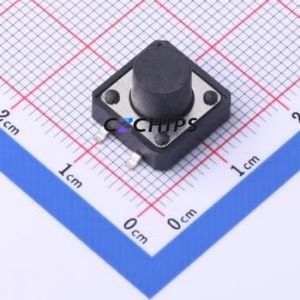 TS-KG1103S-BB85F Tactile Switch SMD-4P,12x12mm Switch Single Pole Single Throw Round Button 2.5N Vertical Mount - Product Image 1