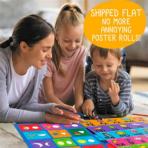 Impression personnalisée affiche d'éducation plastifiée apprentissage Alphabet numéro météo arithmétique affiche éducative pour les enfants d'âge préscolaire - Product Image 4