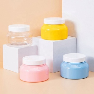 Custom 8oz Face Cream Jars <b>Plastic</b> Jar With Lids Hair Gel <b>Container</b> 250ml Cosmetic Body Lotion Jar - Product Image 6